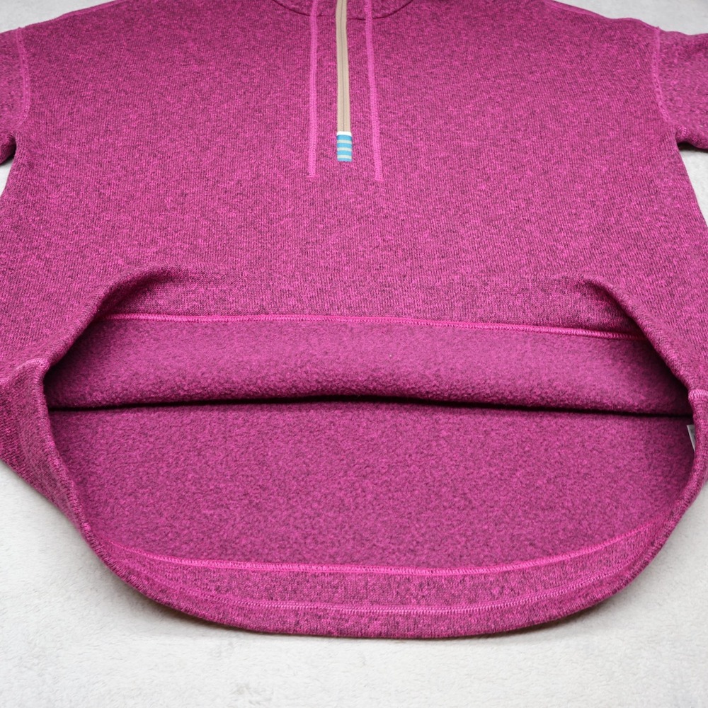 Stio Sweatshirt Womens Large Purple 1/4 Zip Soft Fleece Pullover Outdoor Hiking - Picture 4 of 14